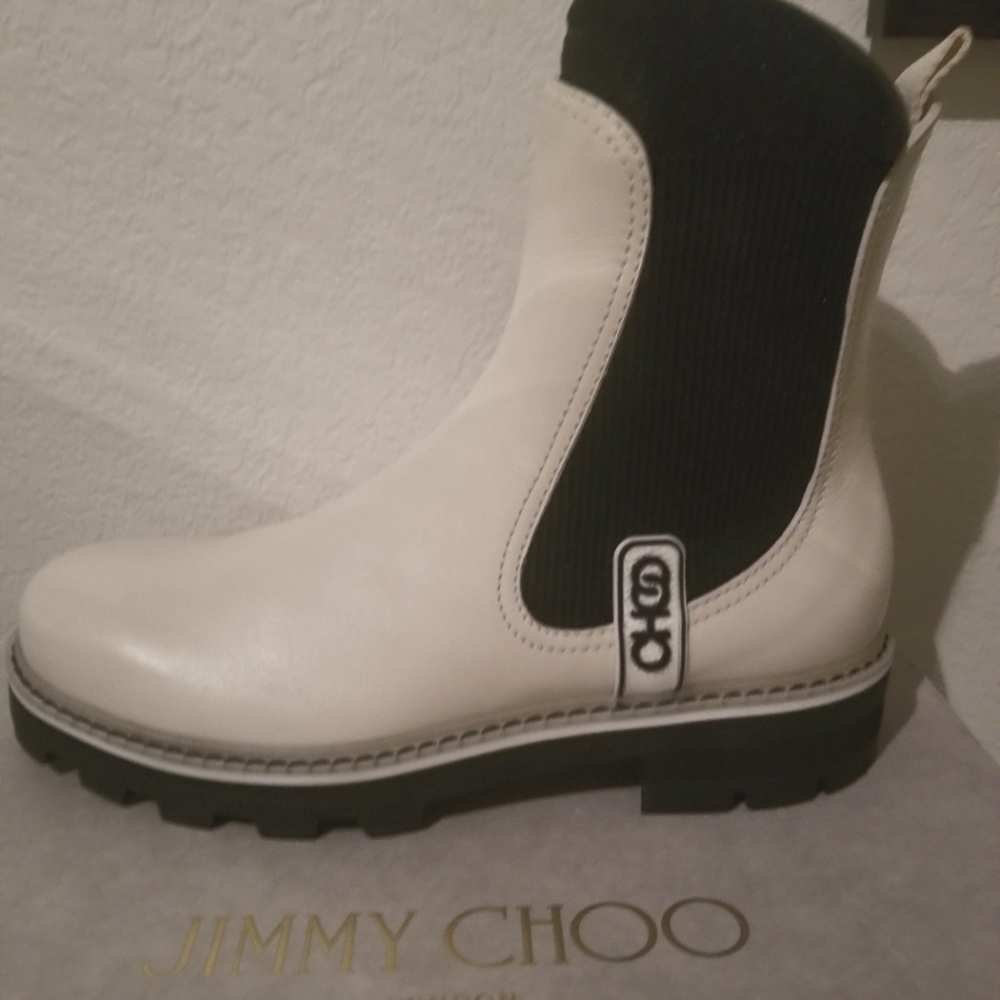 Jimmy Choo leather Blayse boot. 10 U.S / 41.5 E.U.  New In Box. Latte